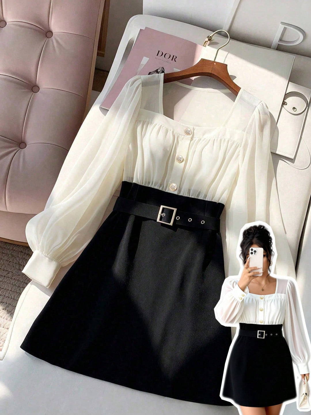 Rochie mini SHEIN, mix culori