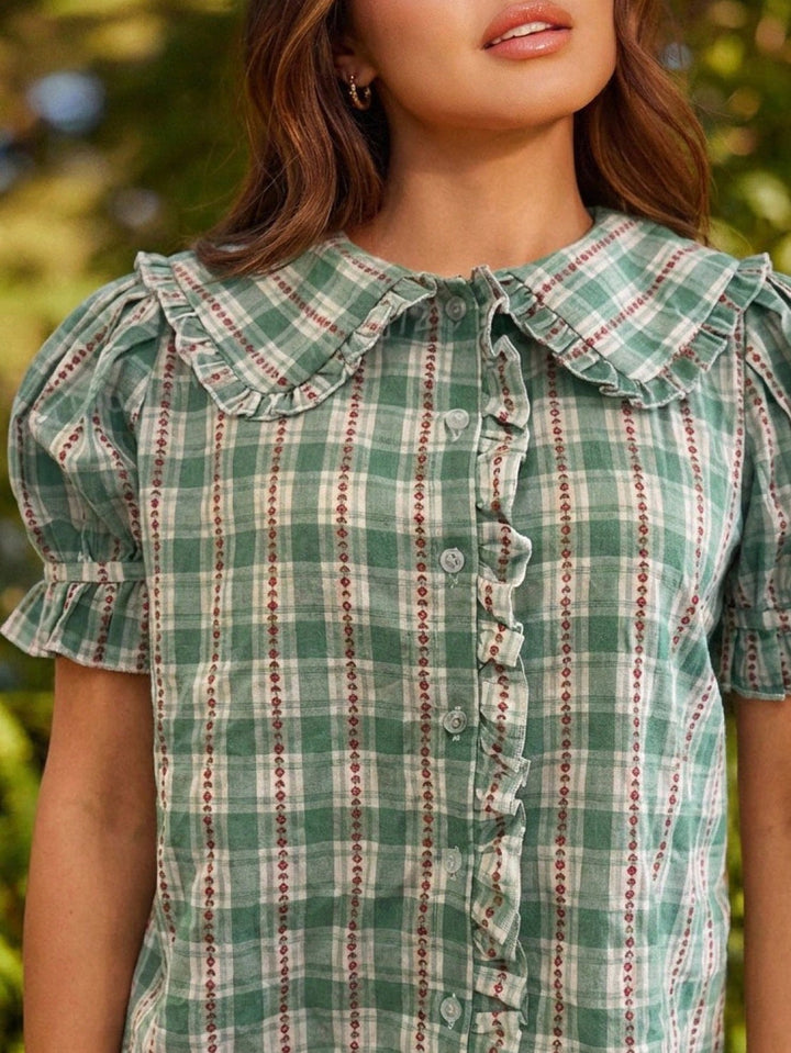Top SHEIN, verde