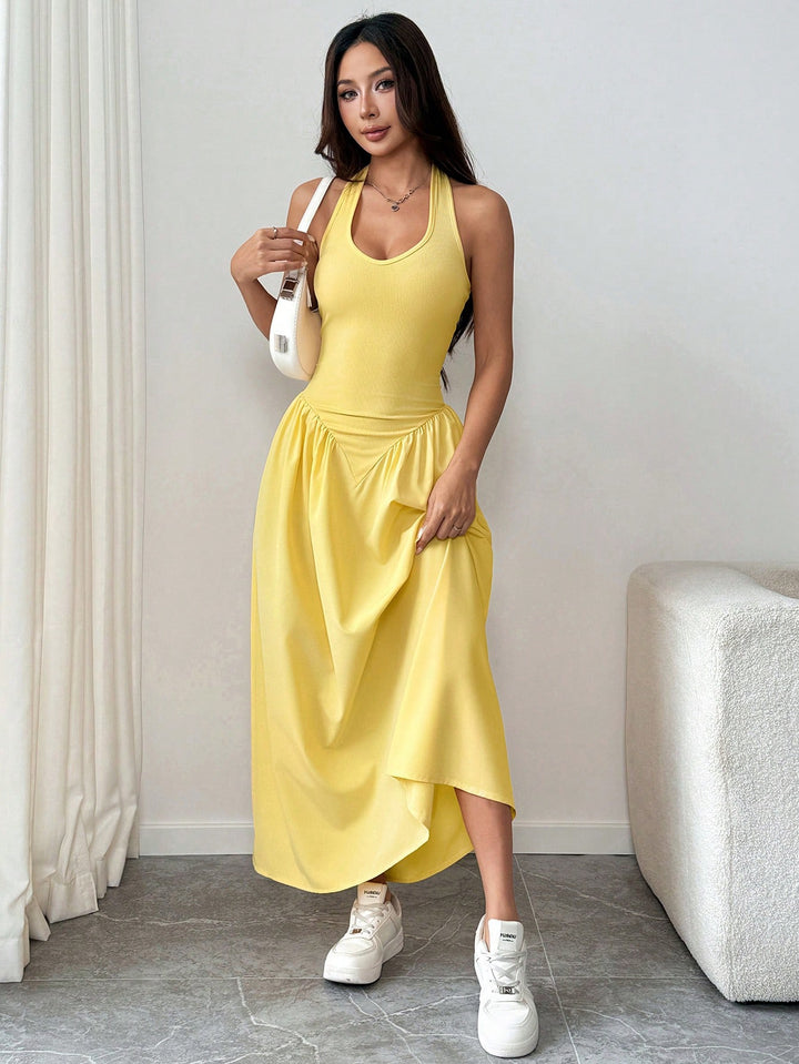Rochie maxi SHEIN, galben