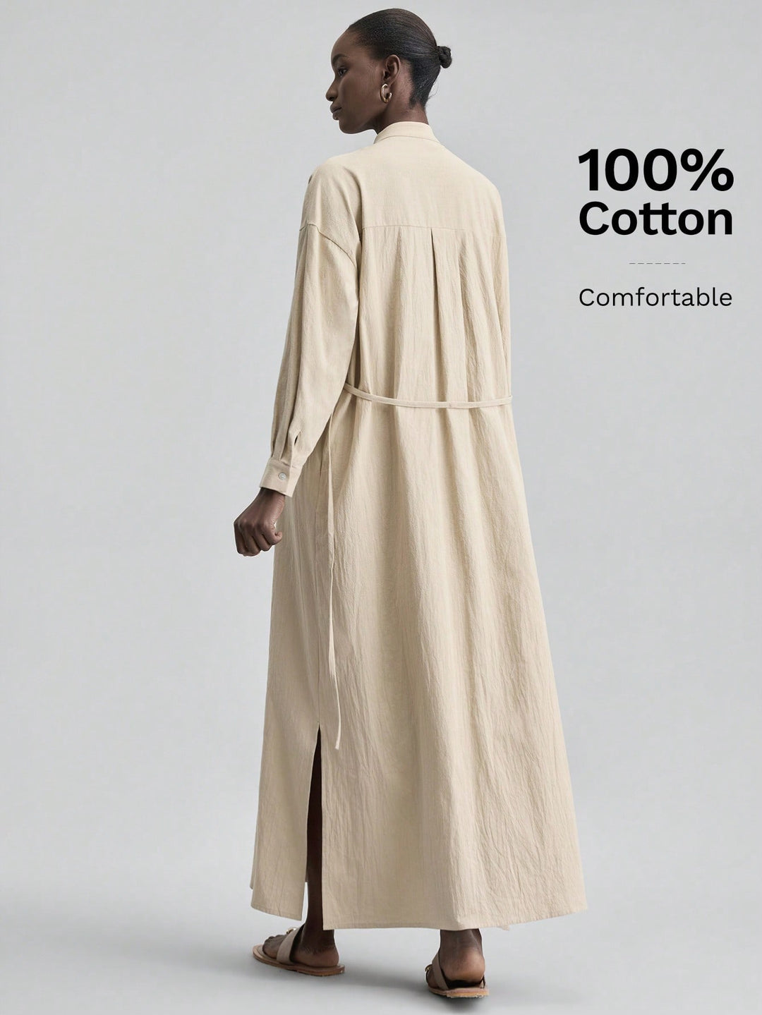 Rochie maxi SHEIN, kaki