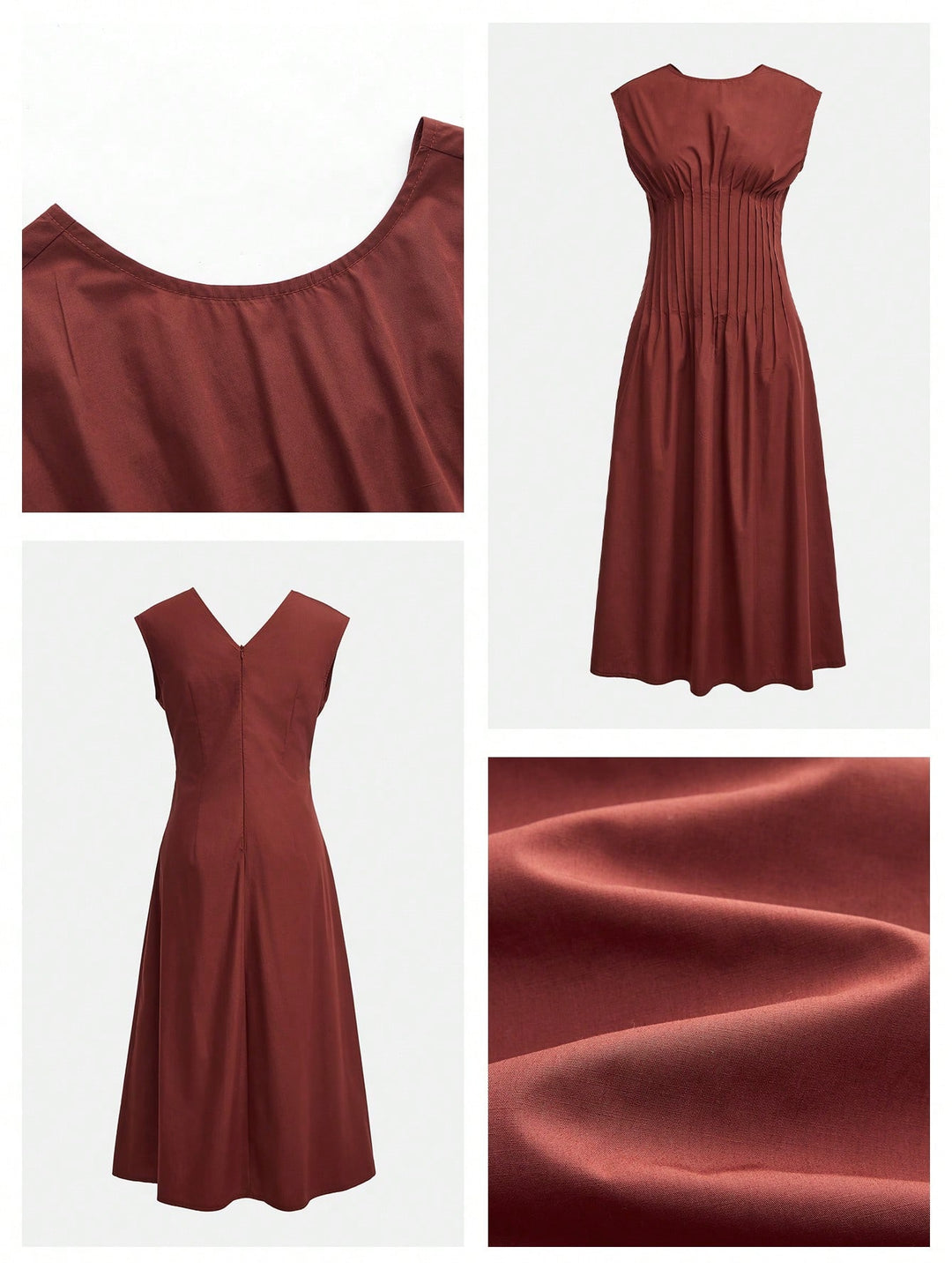 Rochie midi SHEIN, vișiniu