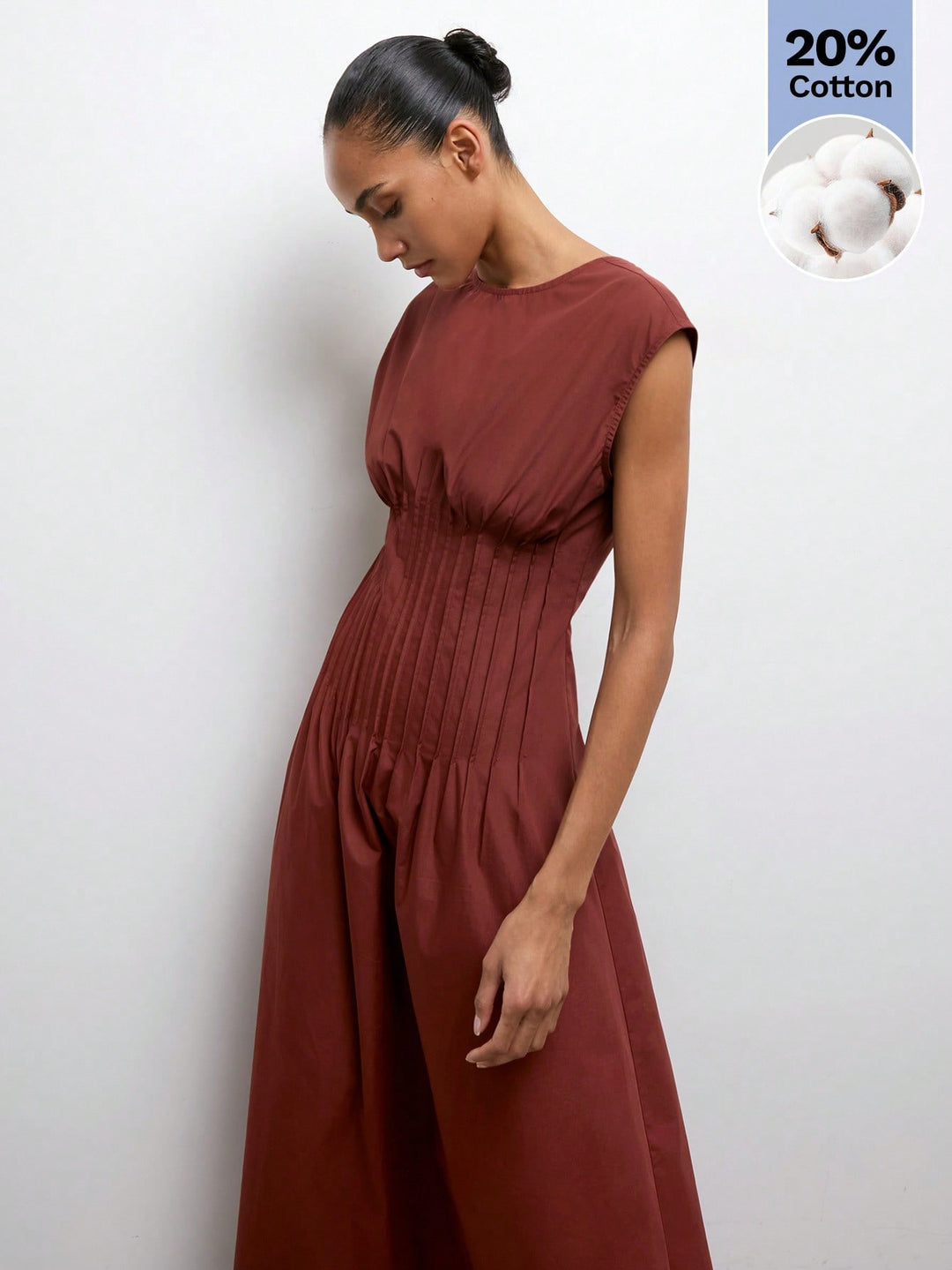 Rochie midi SHEIN, vișiniu