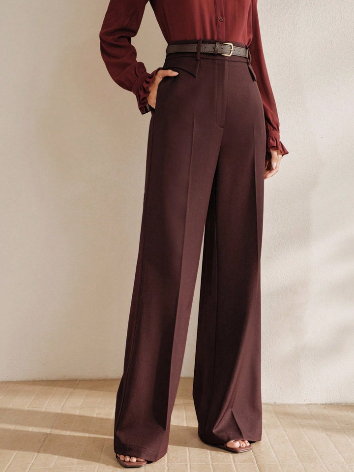 Pantalon SHEIN, maro