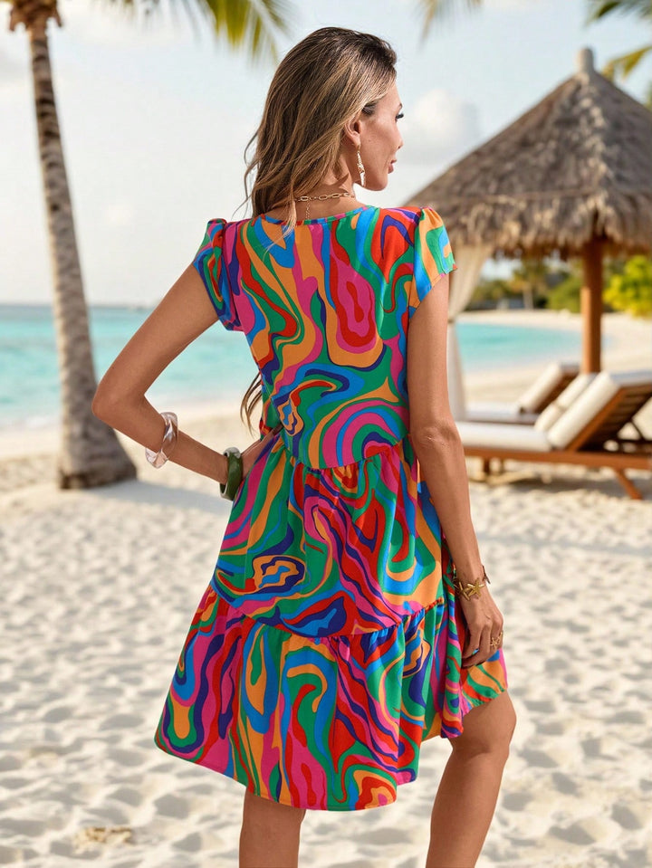 Rochie scurtă SHEIN, mix culori