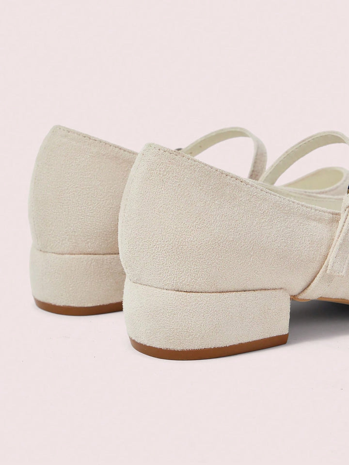 Pantofi cu toc SHEIN, alb