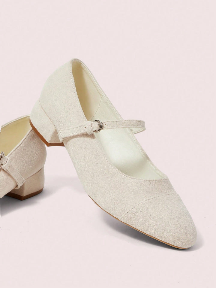 Pantofi cu toc SHEIN, alb