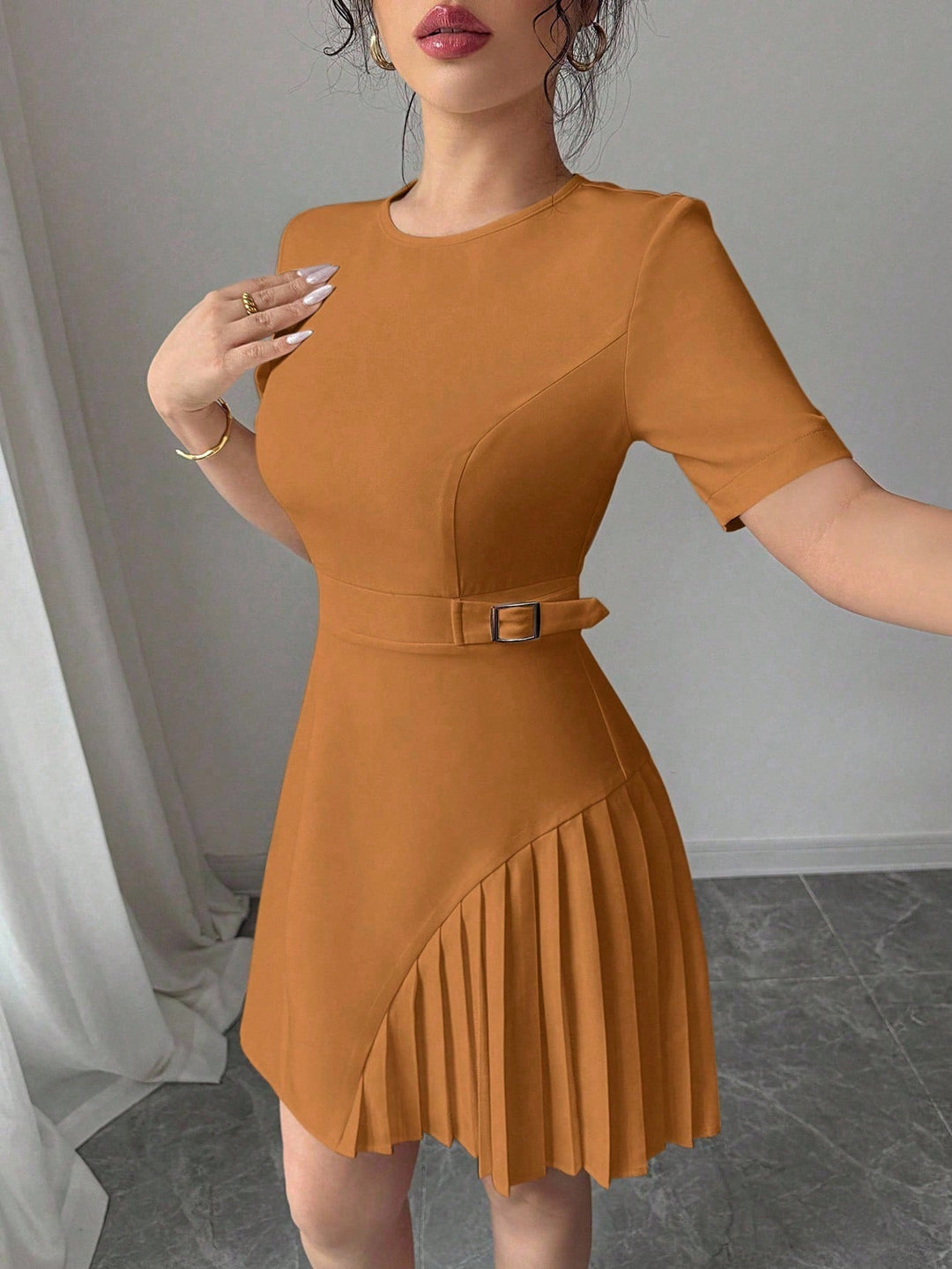 Rochie mini SHEIN, maro