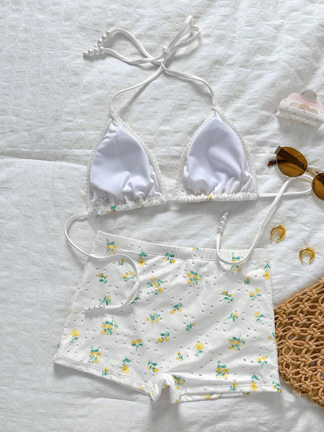 Set bikini SHEIN, bej