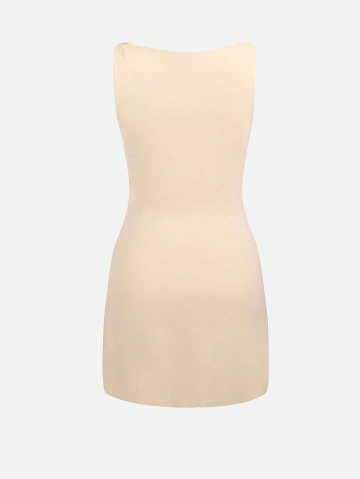 Rochie scurtă SHEIN, bej