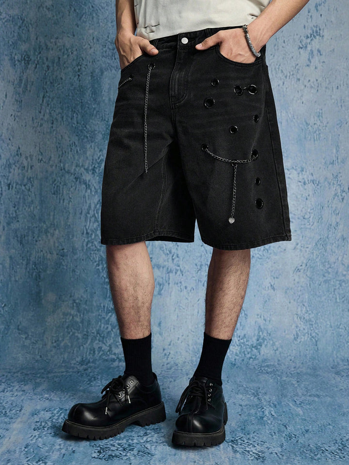 Pantaloni scurți SHEIN, negru