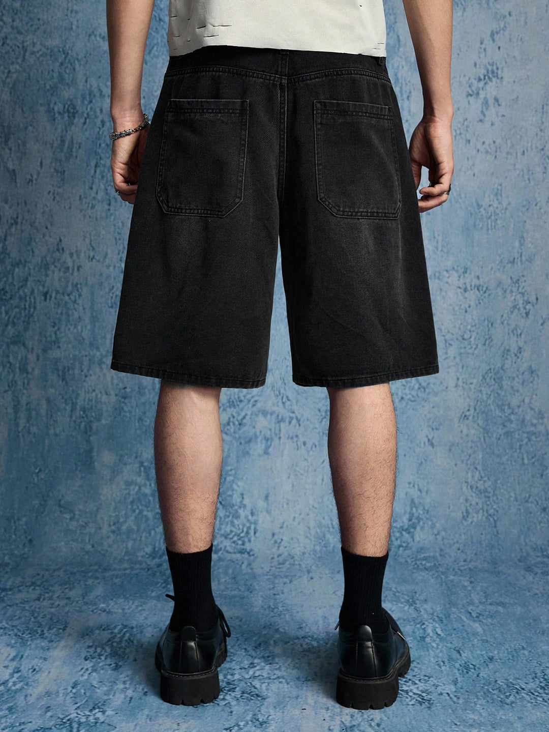 Pantaloni scurți SHEIN, negru