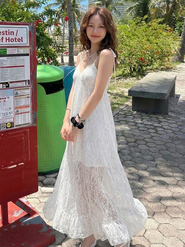 Rochie maxi SHEIN, alb