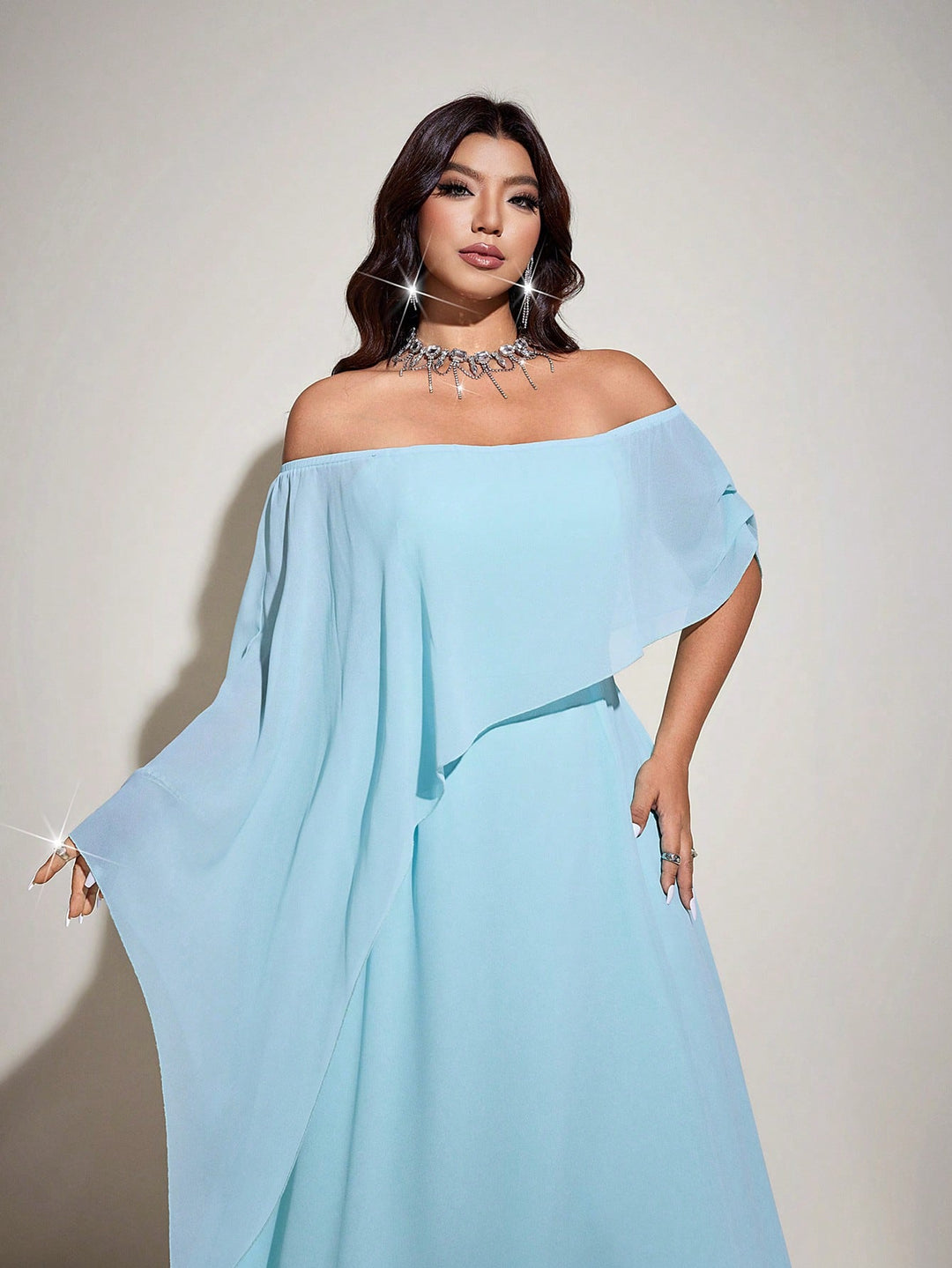 Rochie maxi SHEIN, albastru