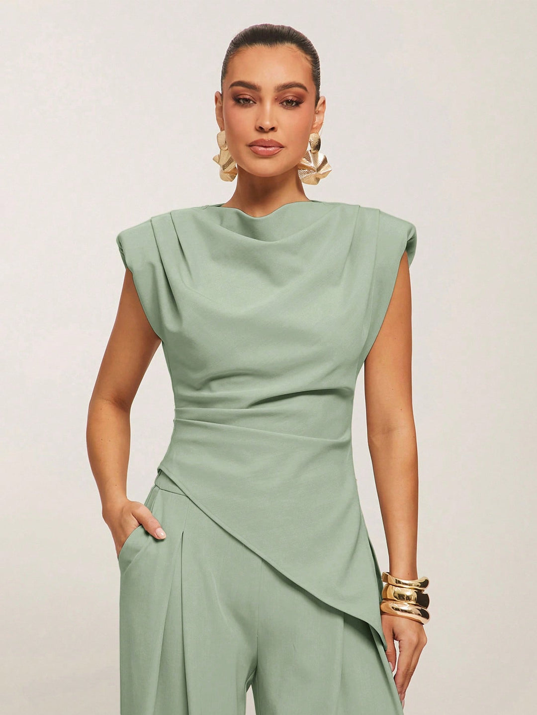 Top SHEIN, verde