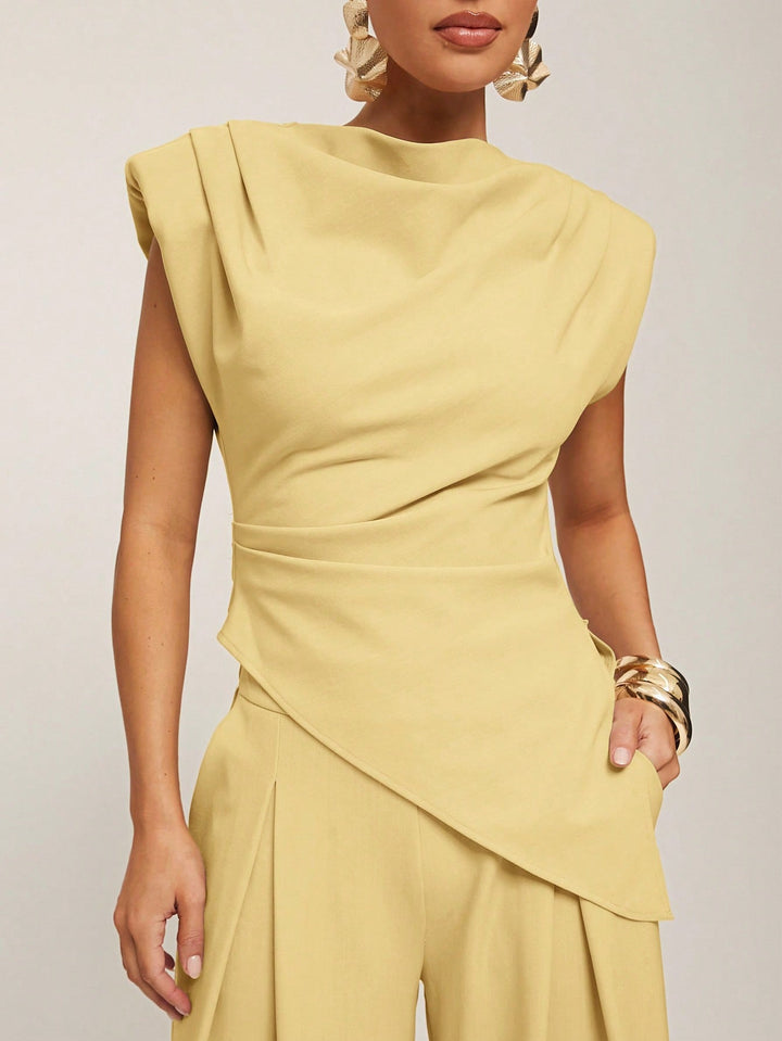 Top SHEIN, galben