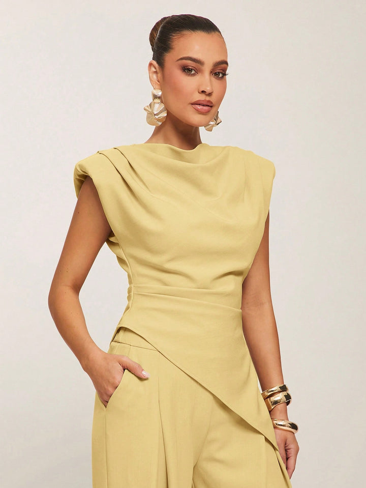 Top SHEIN, galben