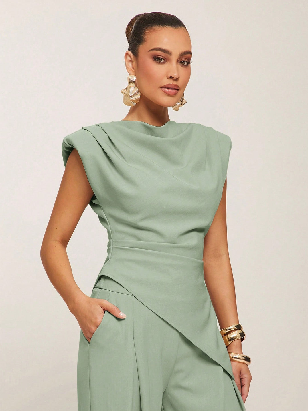 Top SHEIN, verde