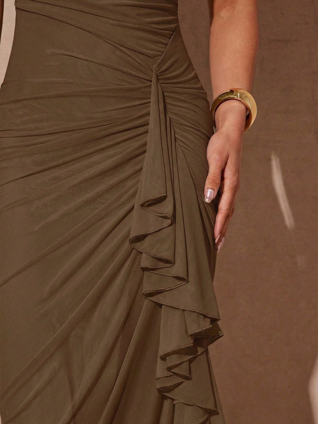 Rochie maxi SHEIN, maro