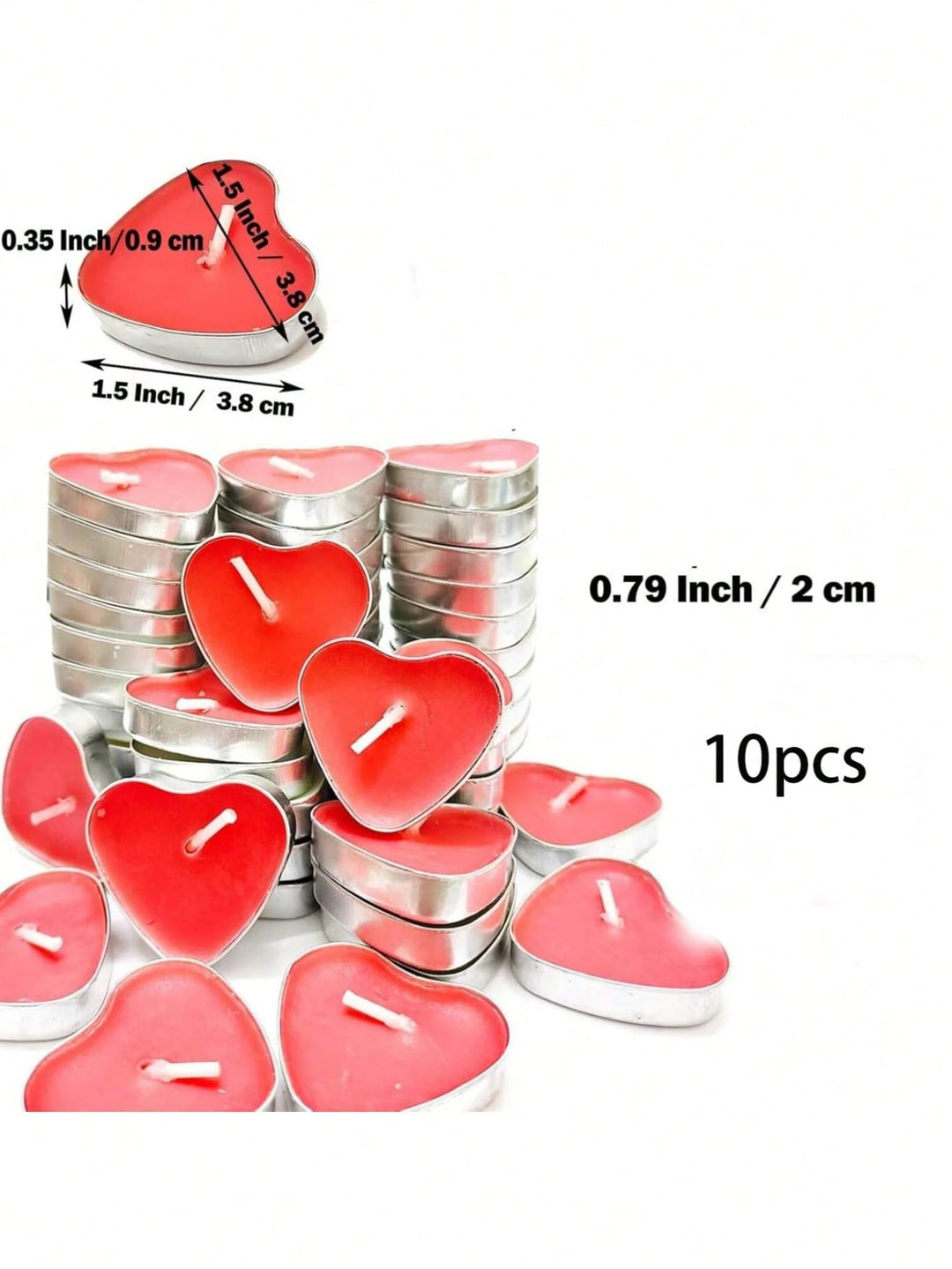 Set lumânări parfumate SHEIN, roșu