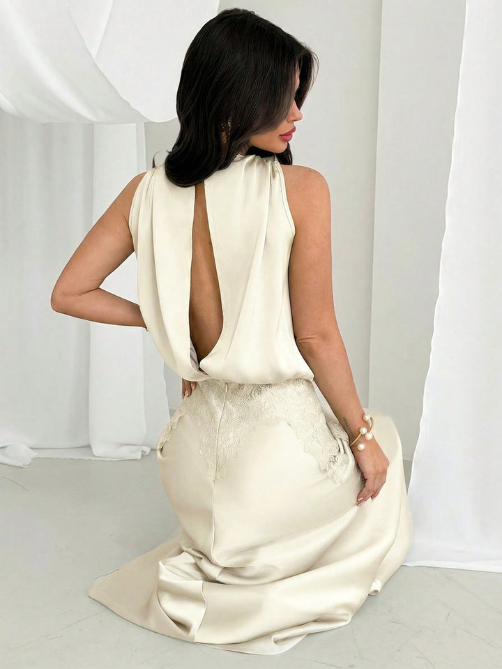 Rochie maxi SHEIN, portocaliu