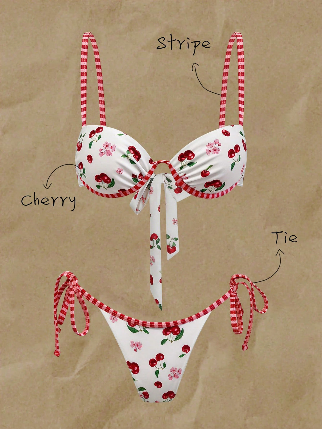Set bikini SHEIN, mix culori