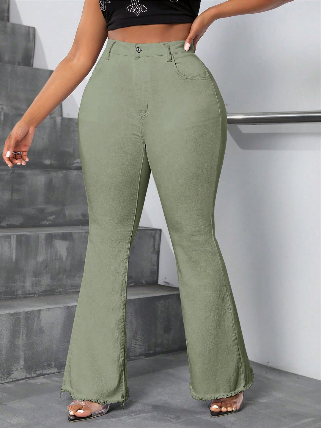 Jeans SHEIN, verde