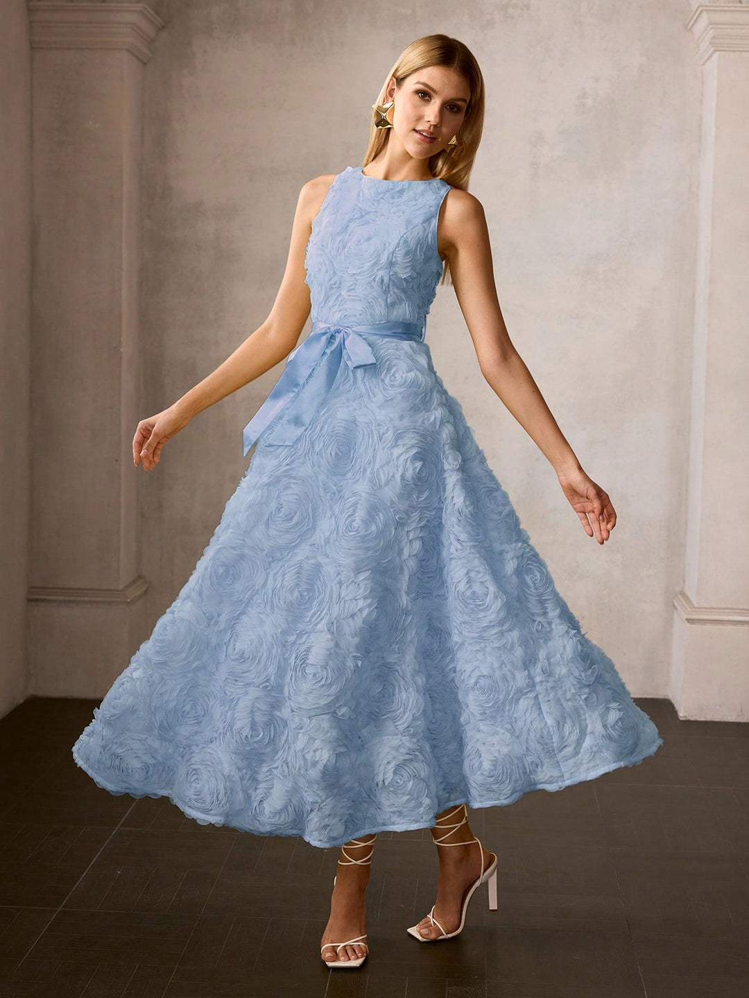Rochie midi SHEIN, albastru