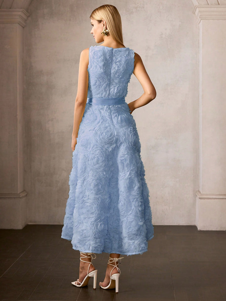 Rochie midi SHEIN, albastru