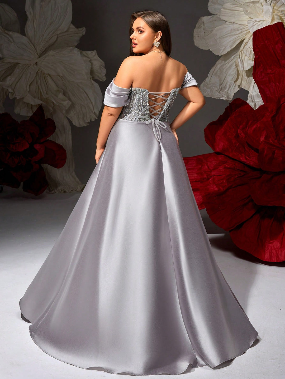 Rochie SHEIN, argintiu