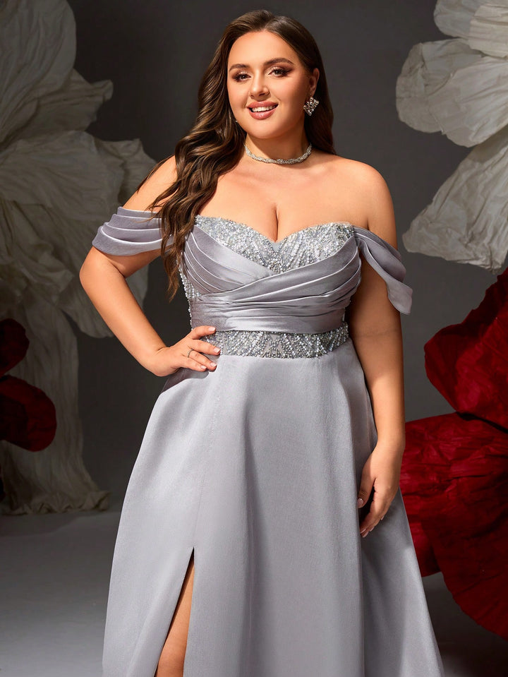 Rochie SHEIN, argintiu