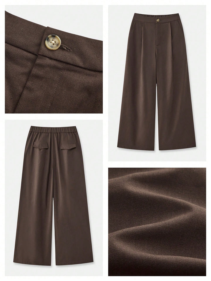 Pantaloni SHEIN, maro