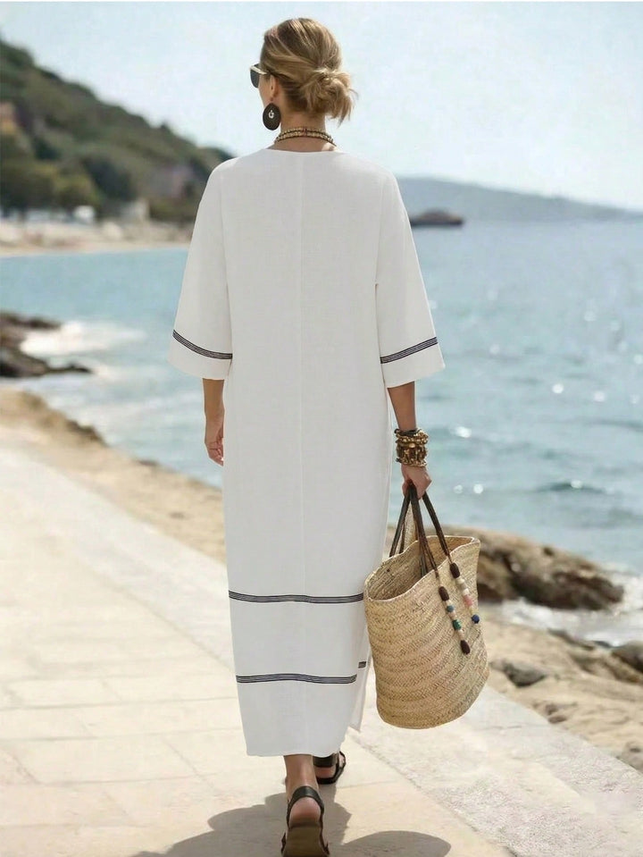 Rochie maxi SHEIN, bej