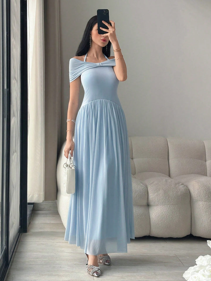Rochie maxi SHEIN, albastru