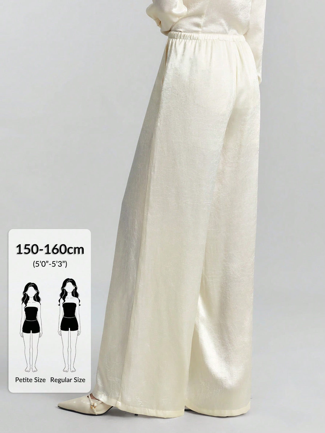 Pantaloni SHEIN, alb