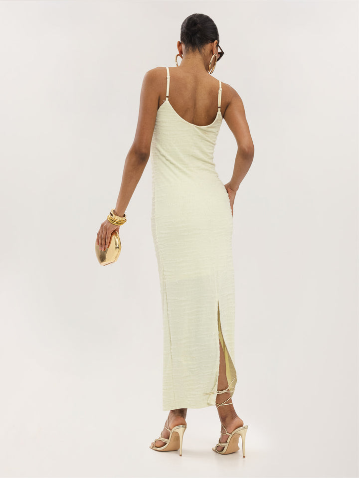 Rochie maxi SHEIN, bej