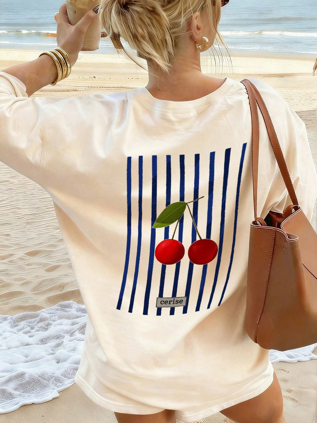 Tricou SHEIN, bej