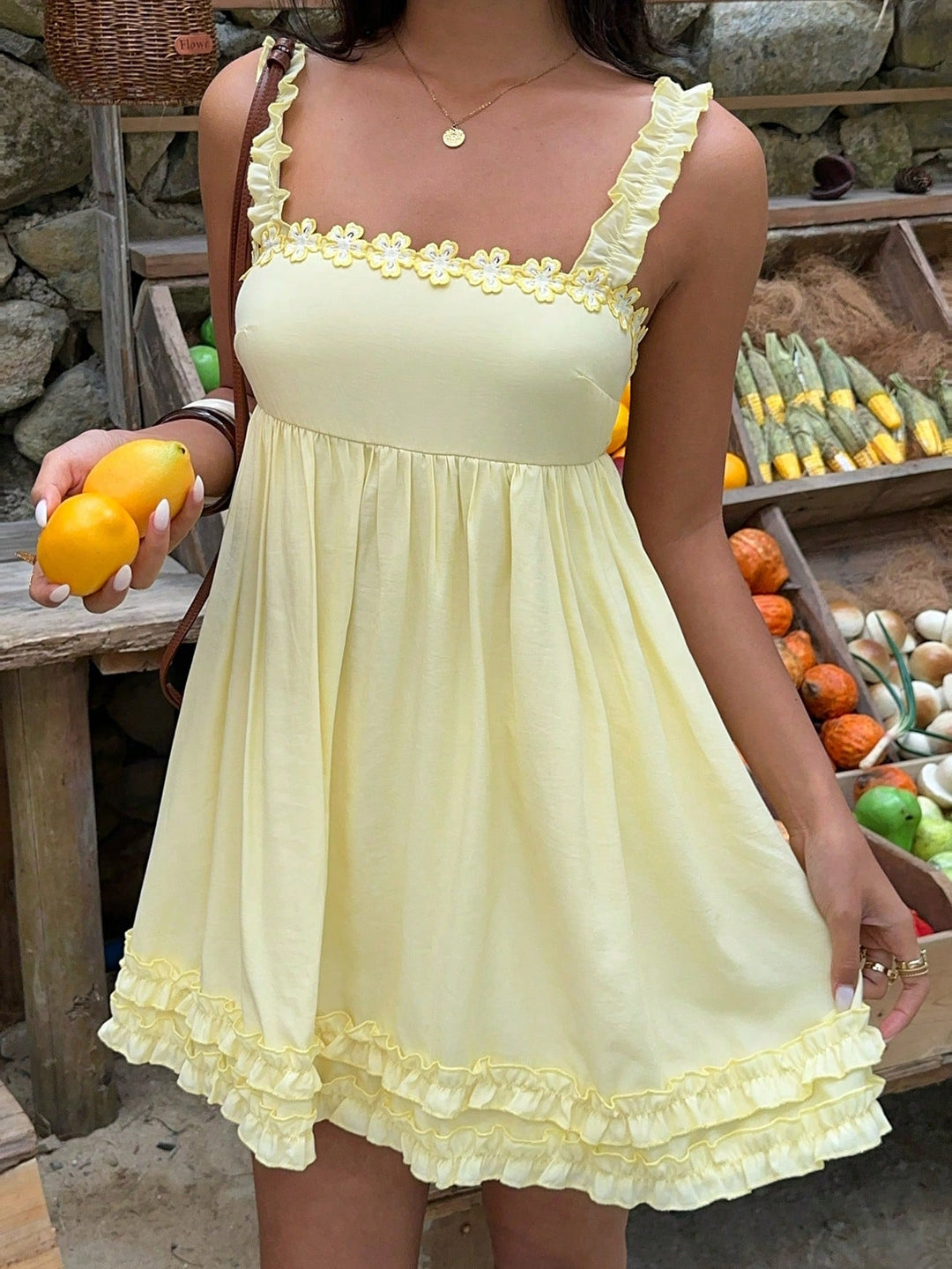 Rochie scurtă SHEIN, galben