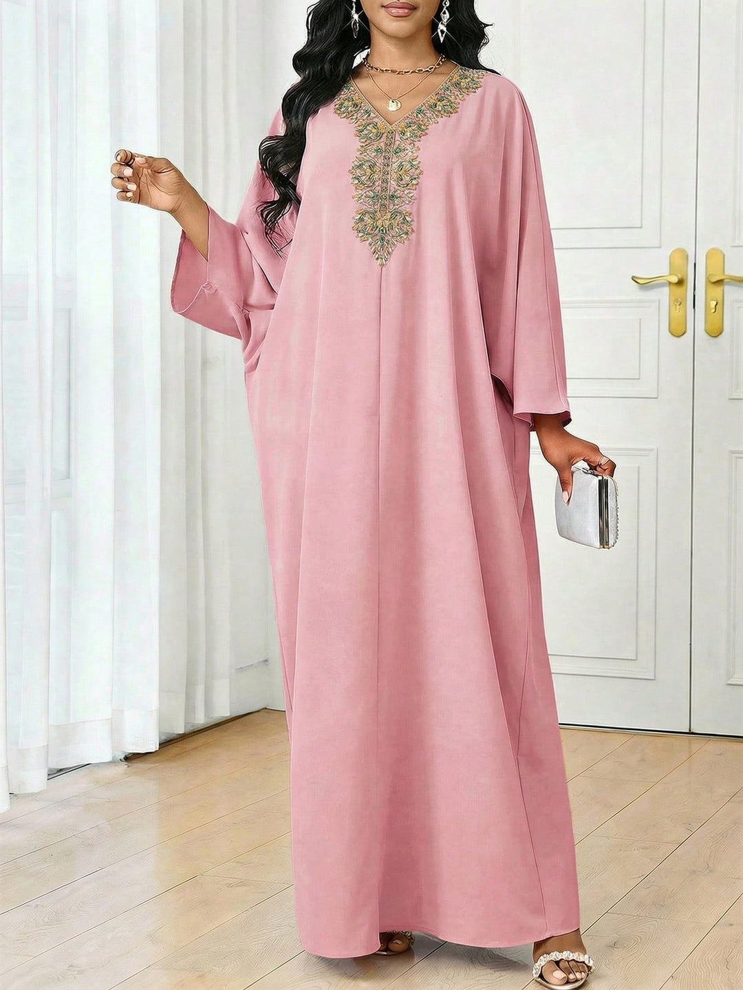 Rochie maxi SHEIN, roz
