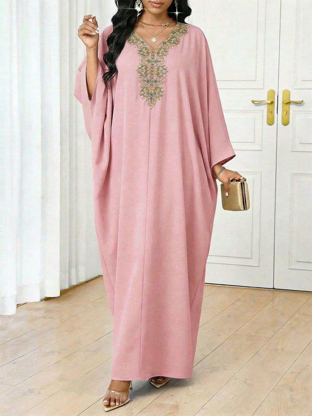 Rochie maxi SHEIN, roz