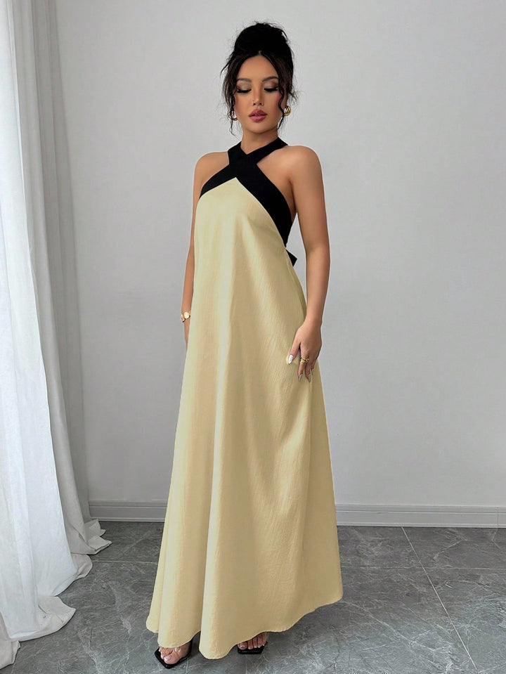 Rochie maxi SHEIN, kaki