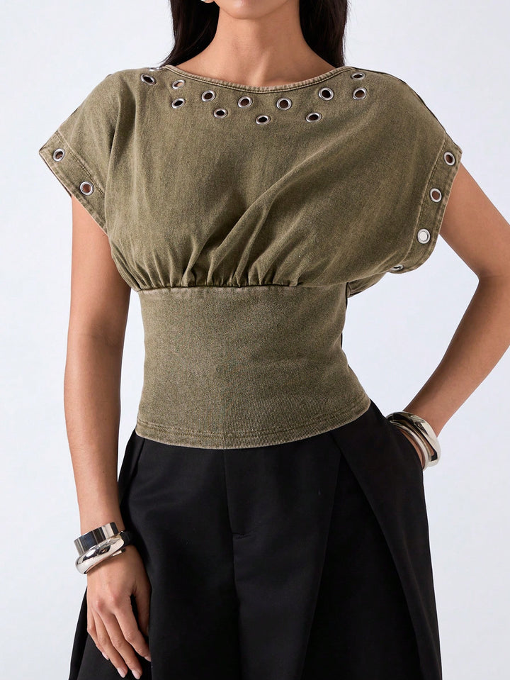 Tricou SHEIN, kaki