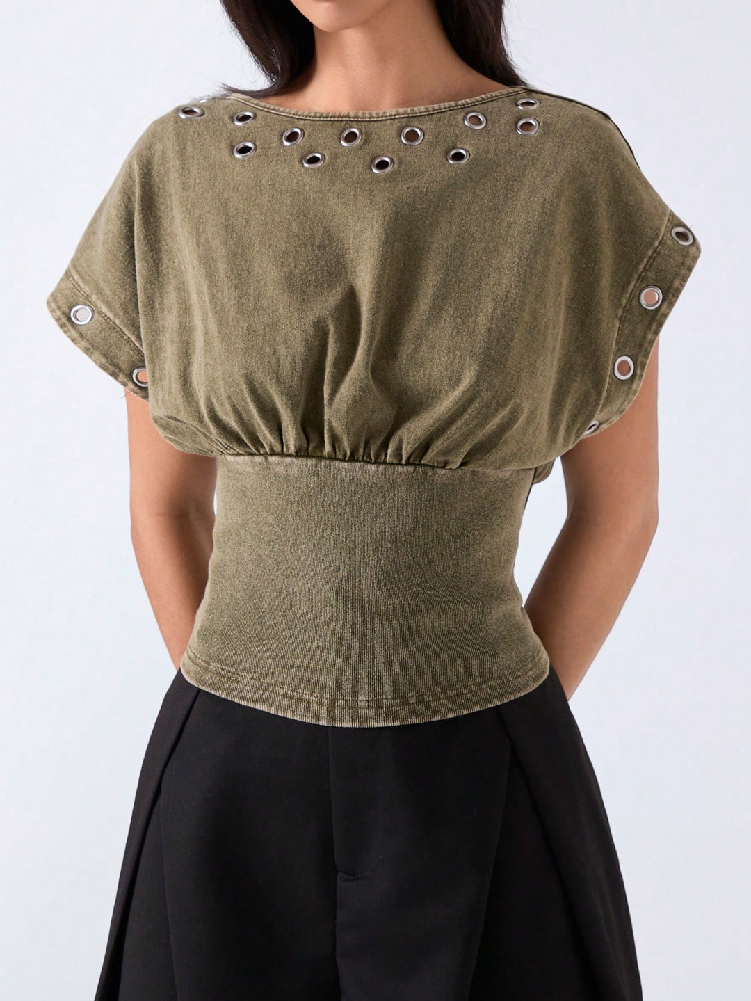 Tricou SHEIN, kaki
