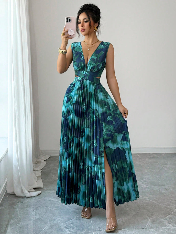 Rochie maxi SHEIN, verde
