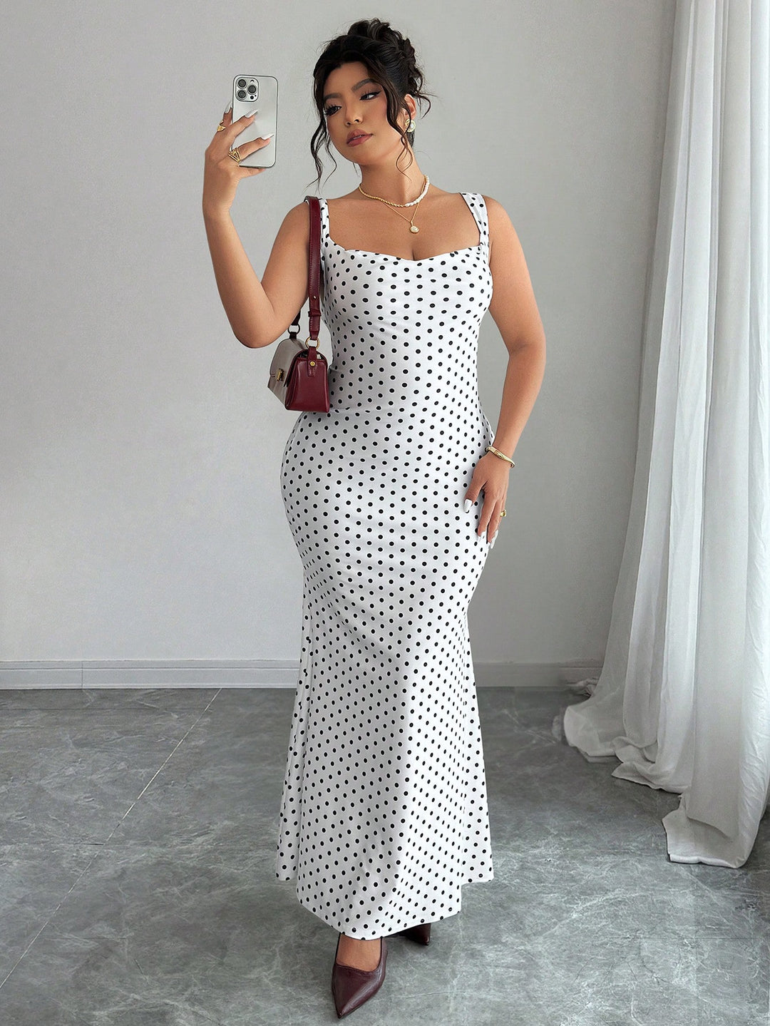 Rochie maxi SHEIN, alb