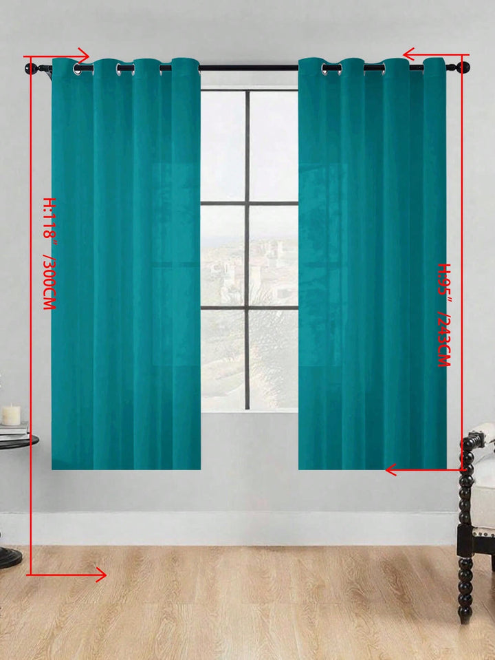 Perdele SHEIN, verde