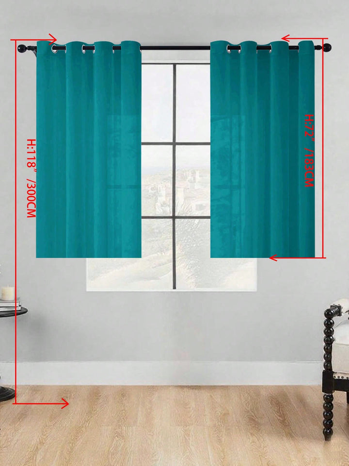 Perdele SHEIN, verde