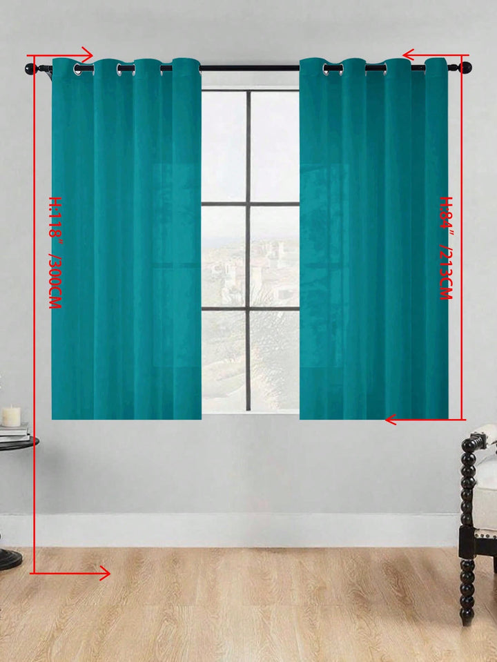 Perdele SHEIN, verde