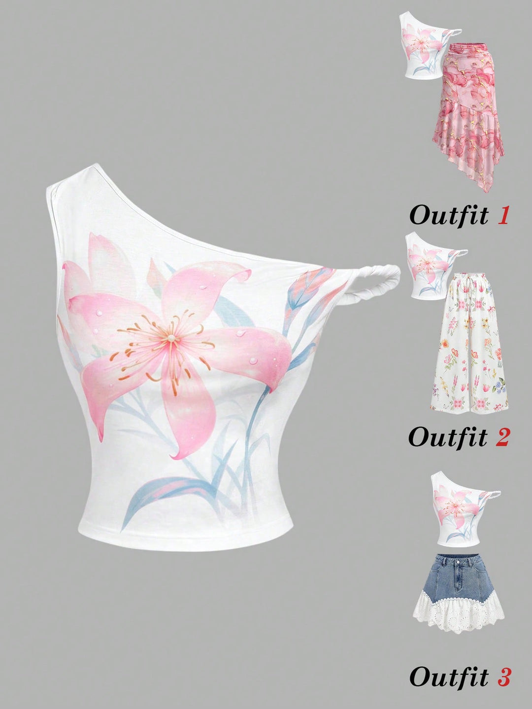 Top SHEIN, alb