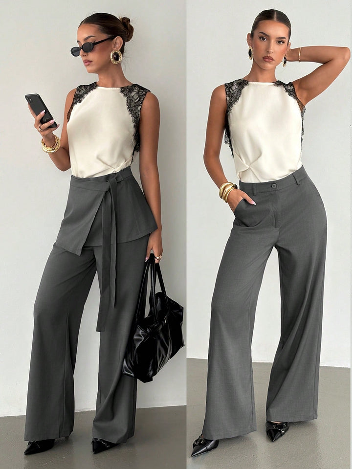 Pantaloni SHEIN, gri