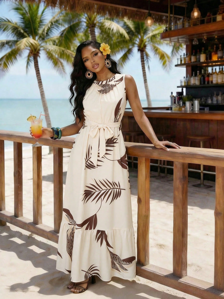 Rochie maxi SHEIN, kaki